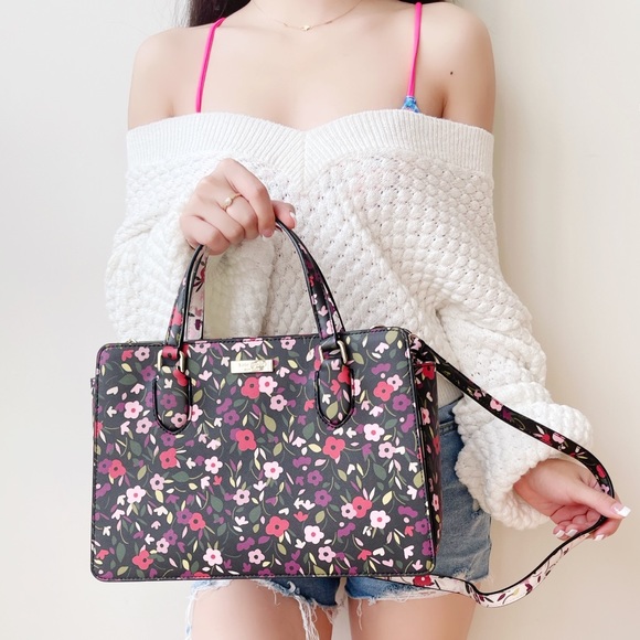 Kate Spade ♠️ Reese Laureal Way Floral Satchel - Picture 5 of 8